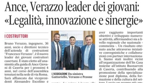 ANCE, Verazzo il nuovo leader dei giovani costruttori